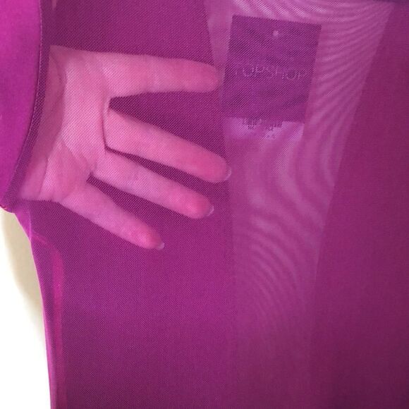 NEW Topshop raspberry fit and flare dress NWT - Picture 5 of 13